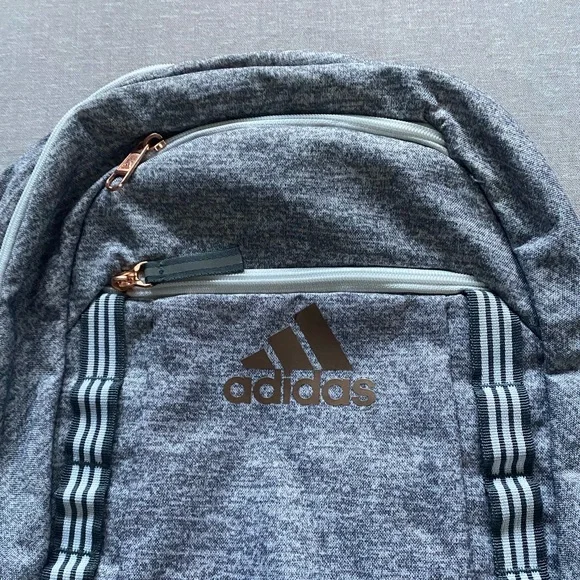 Adidas grey & white backpack. - Picture 2 of 11